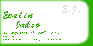 evelin jakso business card